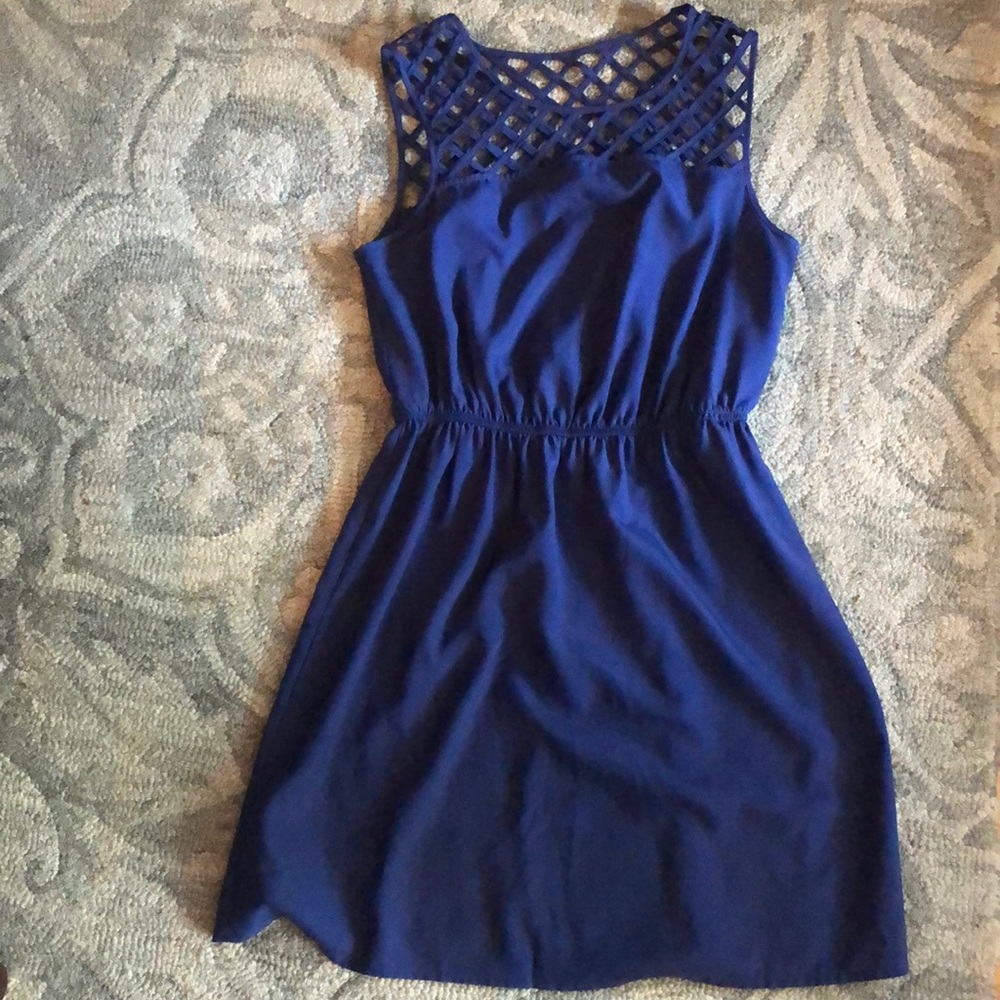 Dark Blue A-line Dress, size M